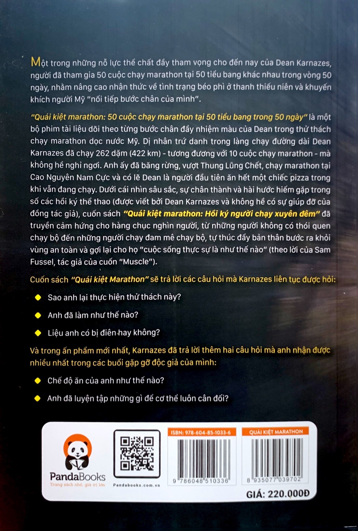 quái kiệt marathon - hồi ký người chạy xuyên đêm
