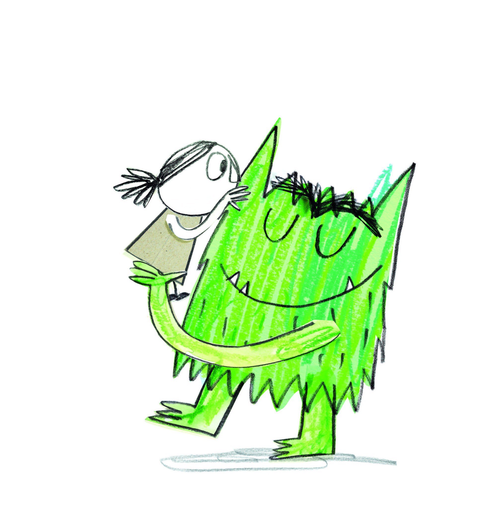 quái vật sắc màu đến trường