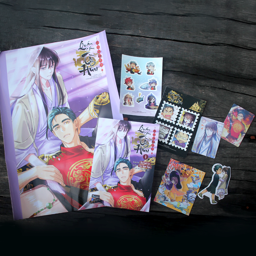Quan Com Ty Huu - Chi Co Vao Khong Co Ra - Tap 1 - Ban Dac Biet - Tang Kem 1 Sticker + 1 Bookmark Be Hinh Boi Cung + 1 Sticker Can Nhu + 1 Moc Khoa 2 Manh 1 Mat + 2 The Nhan Vat Can Mang Hologram + 1 Poster A3