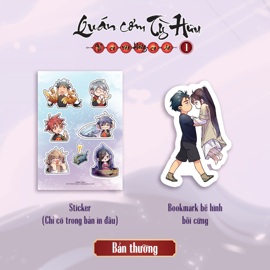 Quan Com Ty Huu - Chi Co Vao Khong Co Ra - Tap 1 - Tang Kem Sticker + Bookmark Be Hinh Boi Cung