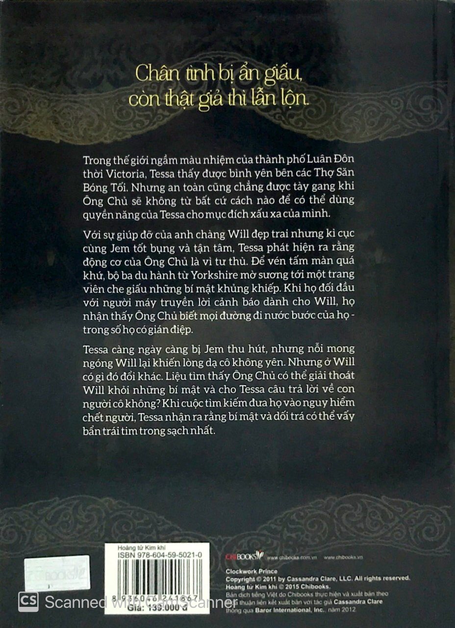 quân đoàn hủy diệt - phần 2 - hoàng tử kim khí (clockwork prince)