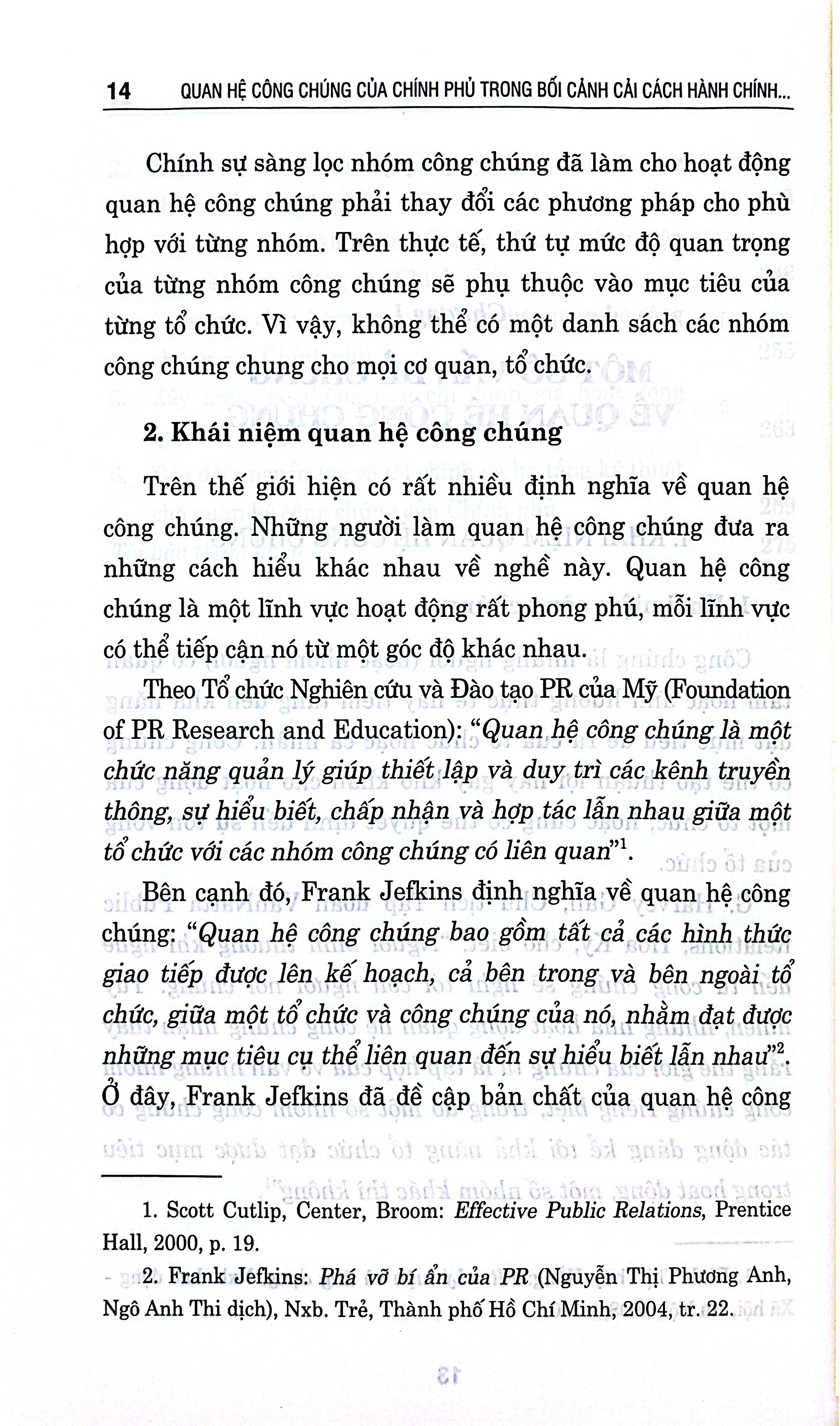 Quan Hệ Công Chúng Của Chính Phủ Trong Bối Cảnh Cải Cách Hành Chính Nhà Nước Ở Việt Nam (Sách Chuyên Khảo, Xuất Bản Lần Thứ Hai, Có Chỉnh Sửa, Bổ Sung)