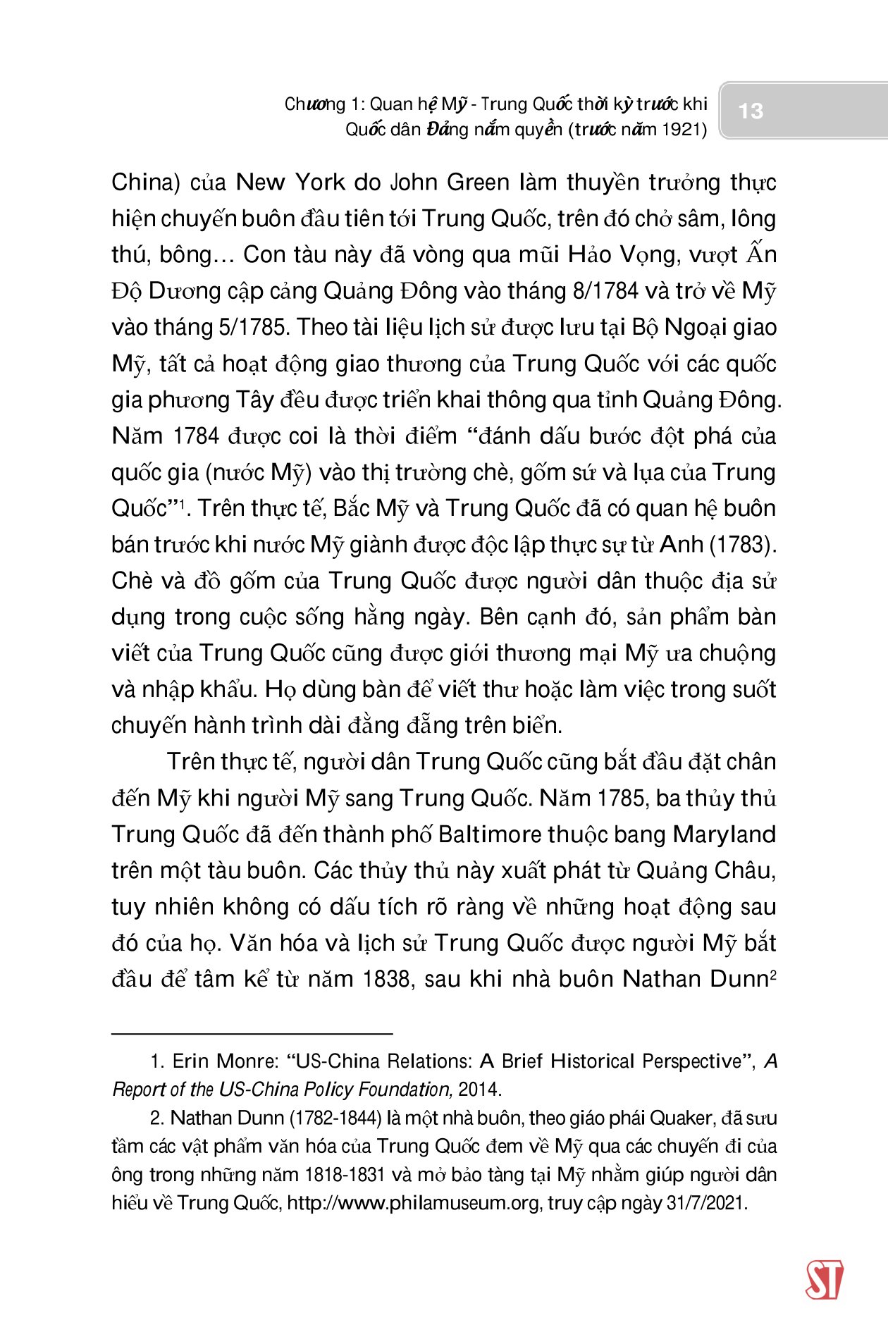 quan hệ mỹ-trung quốc - thăng trầm theo dòng lịch sử, văn hóa