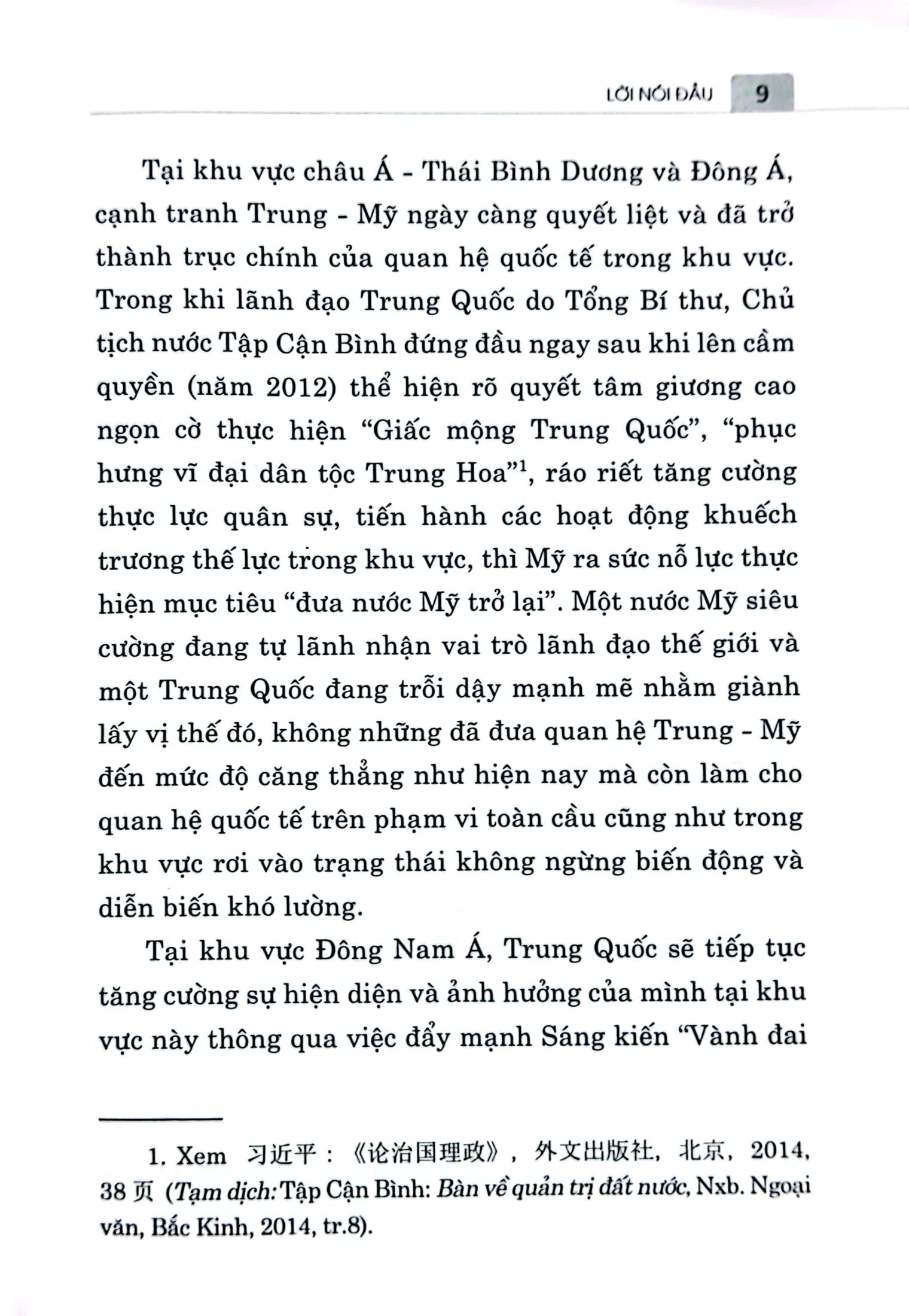 quan hệ việt nam-trung quốc giai đoạn 2017-2022: những điều chỉnh chính sách của trung quốc và hàm ý đối với việt nam