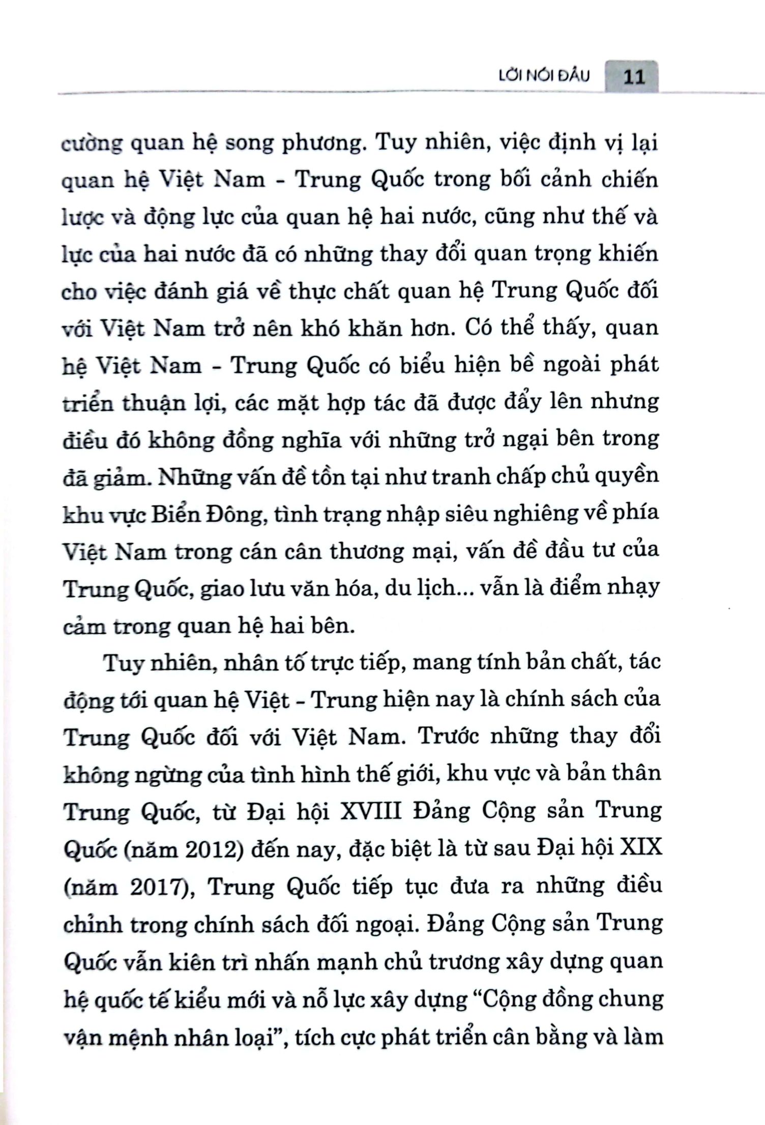 quan hệ việt nam-trung quốc giai đoạn 2017-2022: những điều chỉnh chính sách của trung quốc và hàm ý đối với việt nam