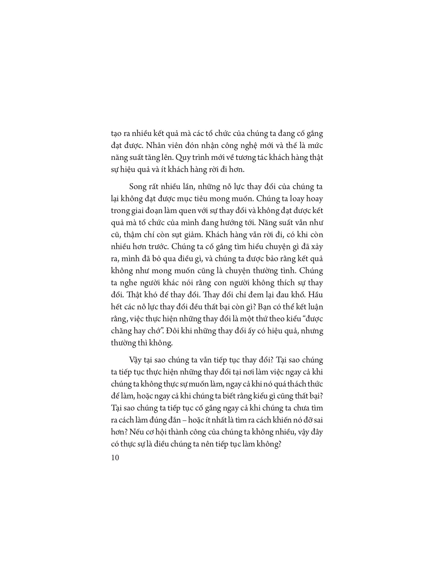 quản lí quy trình và con người để thay đổi thành công