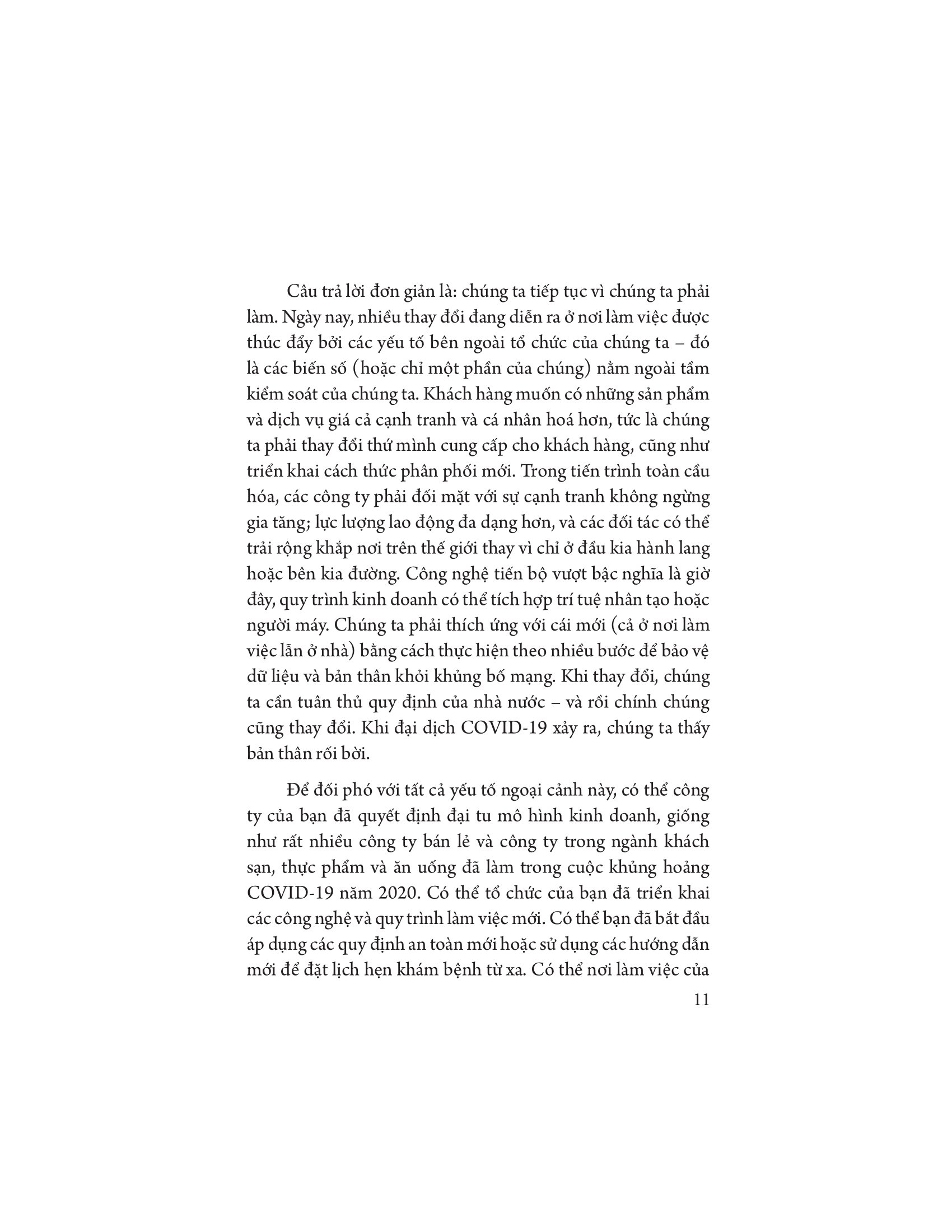 quản lí quy trình và con người để thay đổi thành công