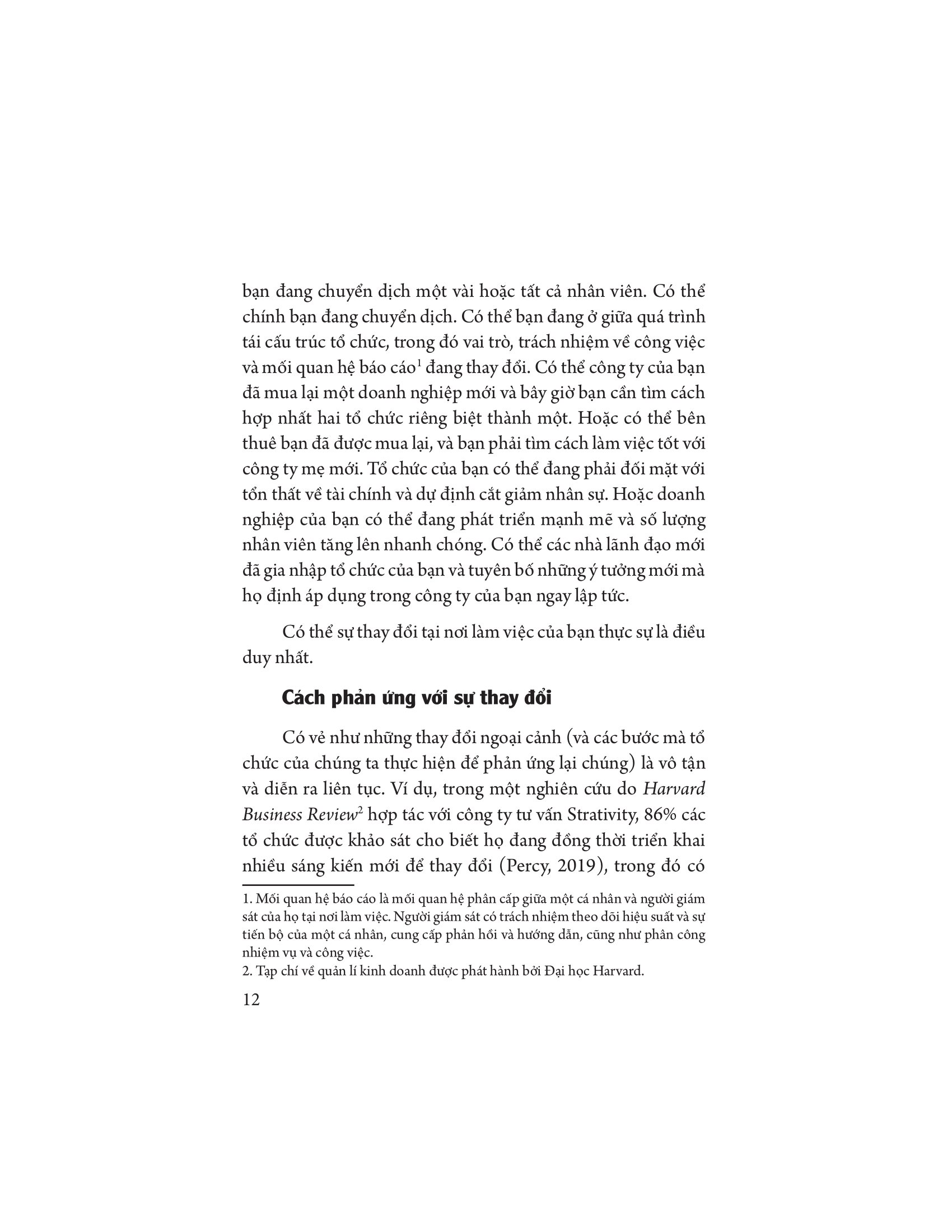 quản lí quy trình và con người để thay đổi thành công