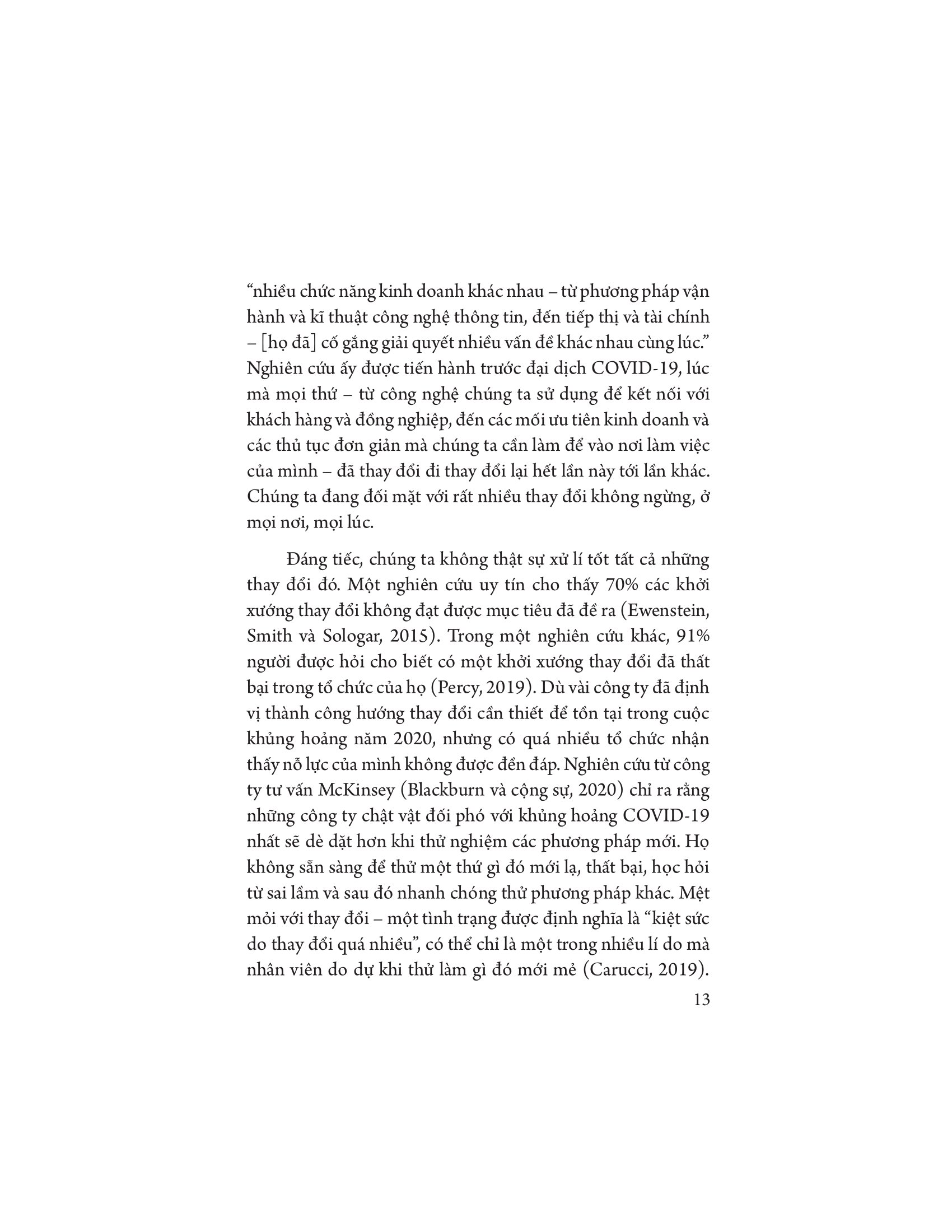 quản lí quy trình và con người để thay đổi thành công
