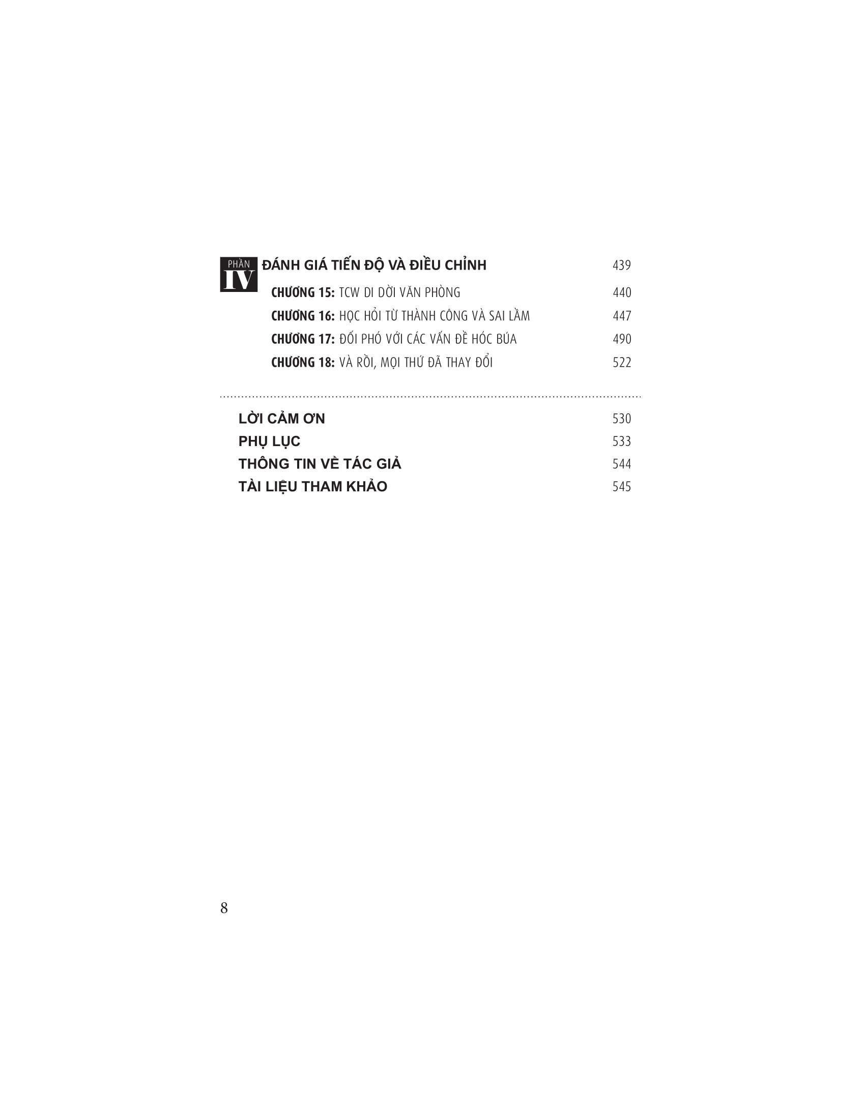 quản lí quy trình và con người để thay đổi thành công