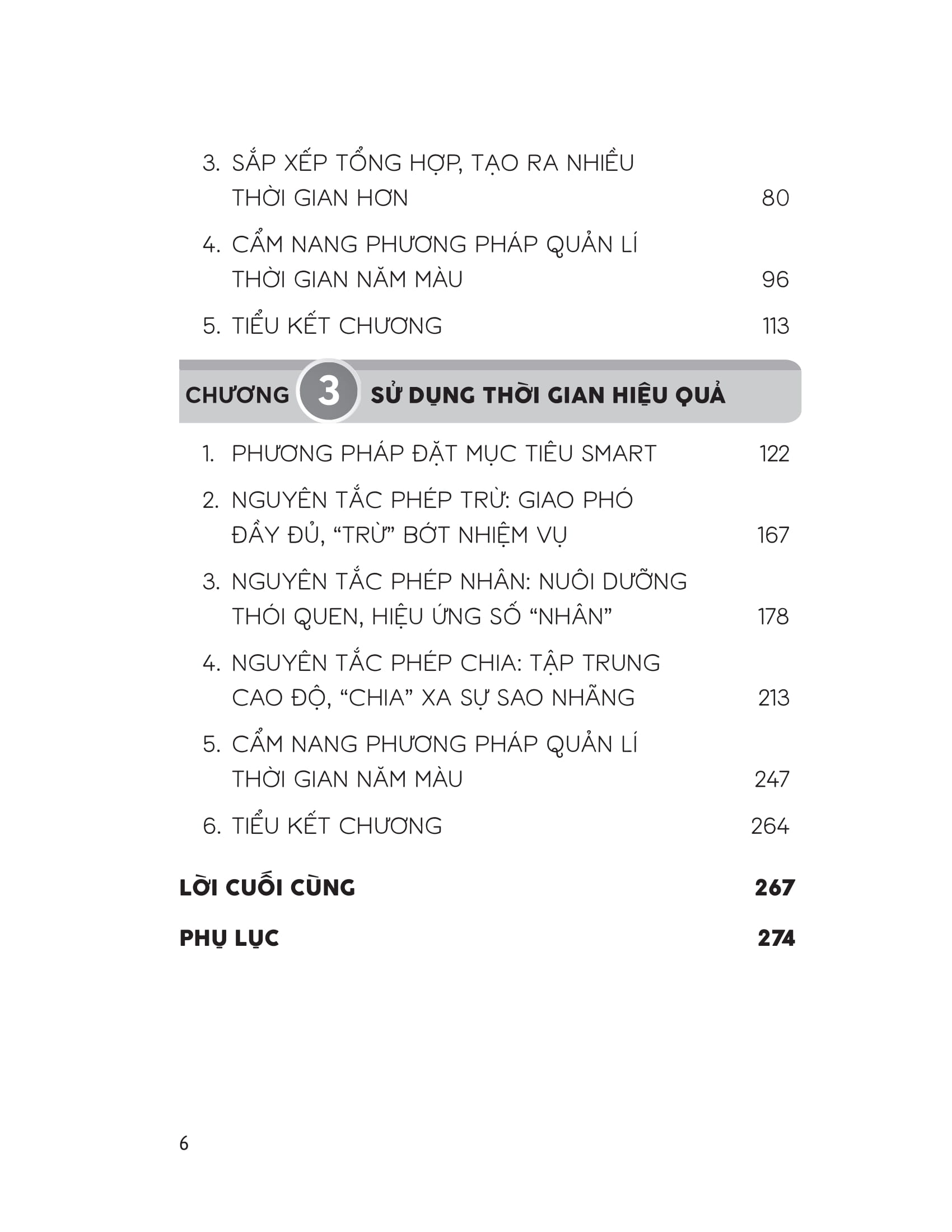quản lí thời gian theo năm màu