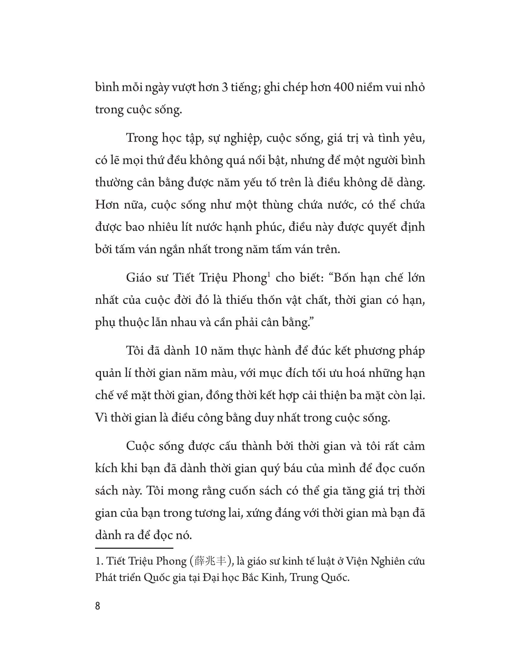 quản lí thời gian theo năm màu