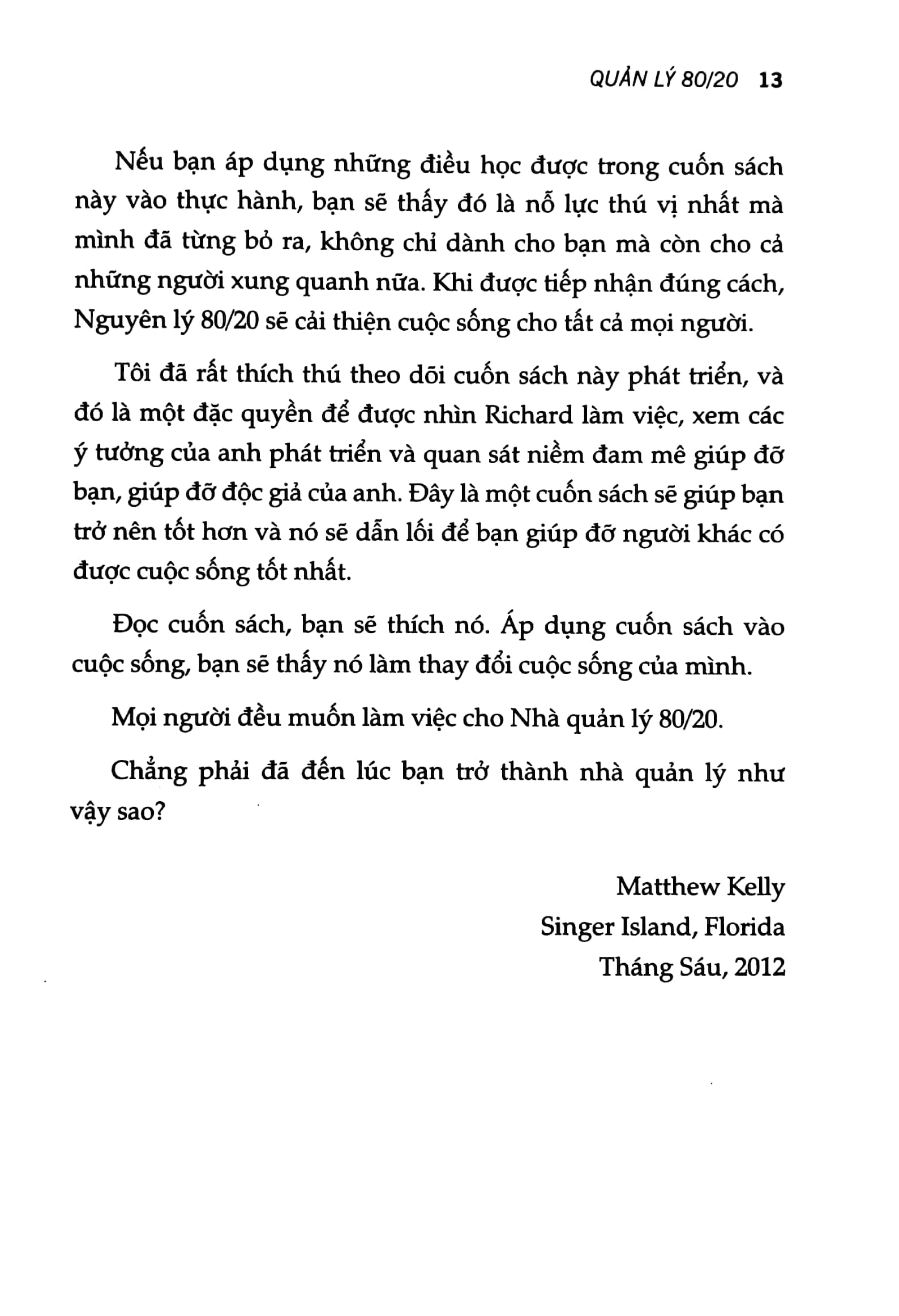 quản lý 80/20: mười cách để trở thành nhà lãnh đạo hoàn hảo (2022)