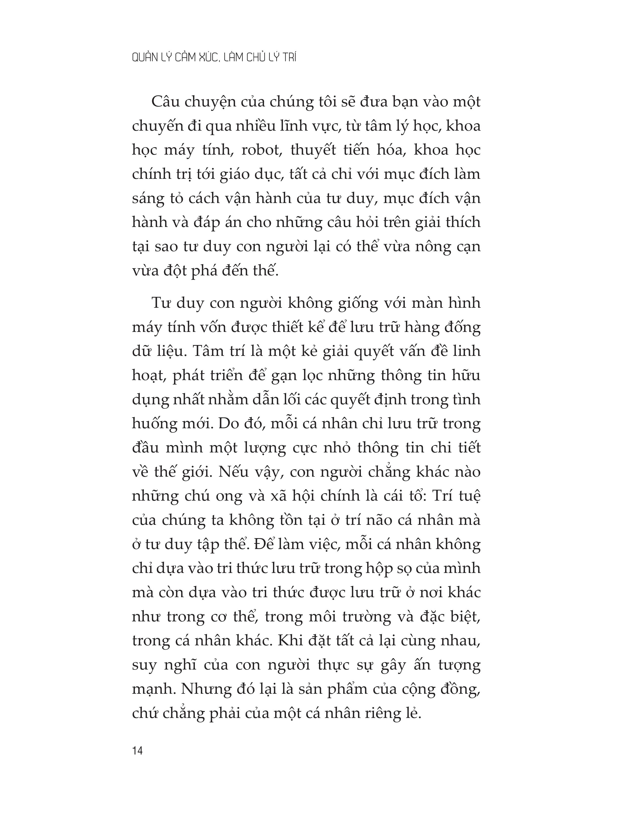 quản lý cảm xúc làm chủ lý trí