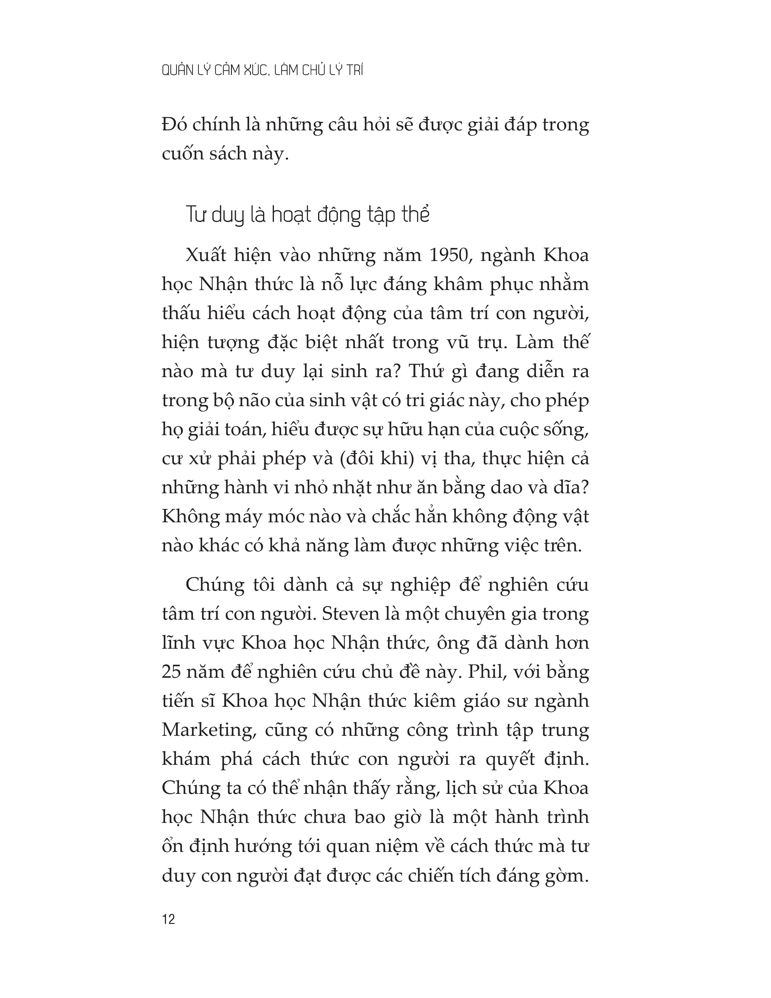 quản lý cảm xúc làm chủ lý trí