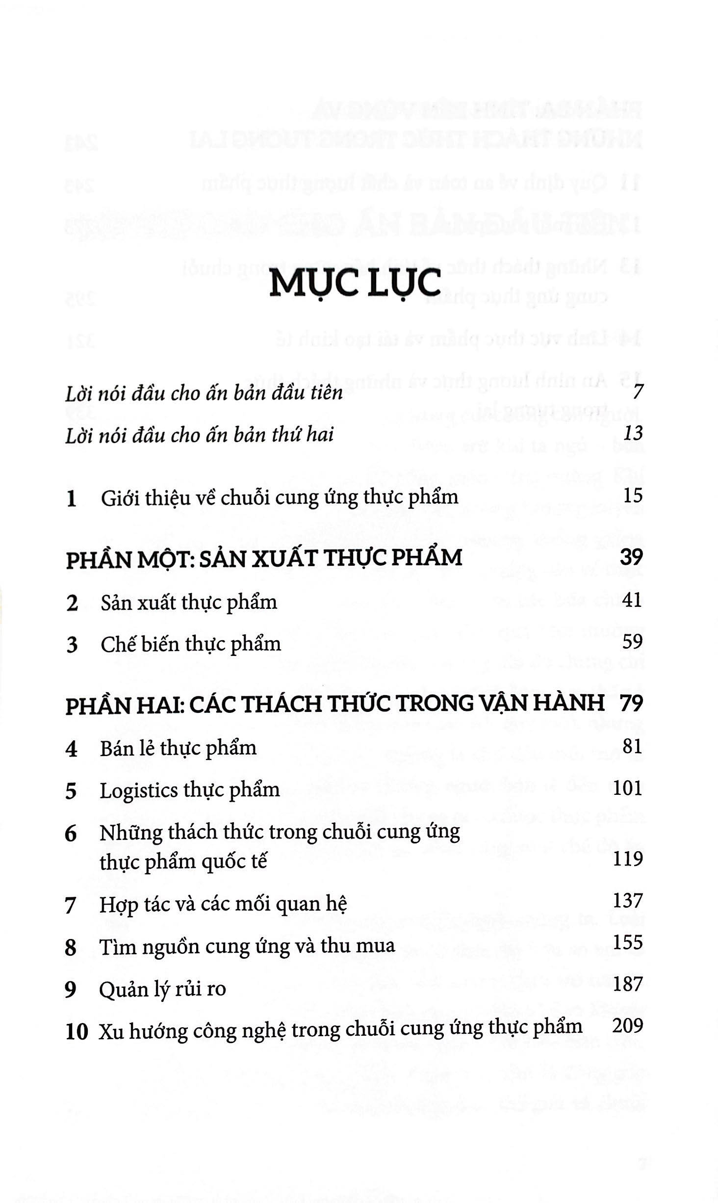 quản lý chuỗi cung ứng thực phẩm và logistics