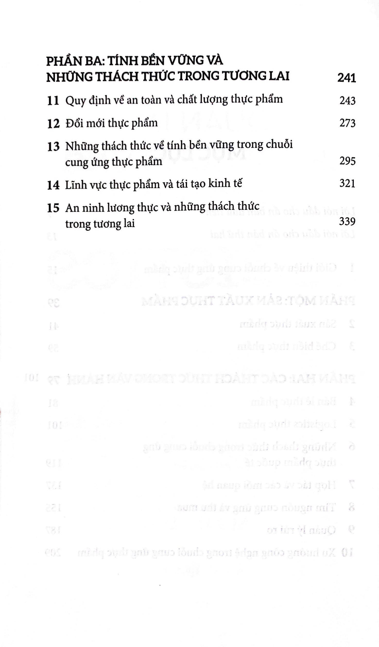 quản lý chuỗi cung ứng thực phẩm và logistics
