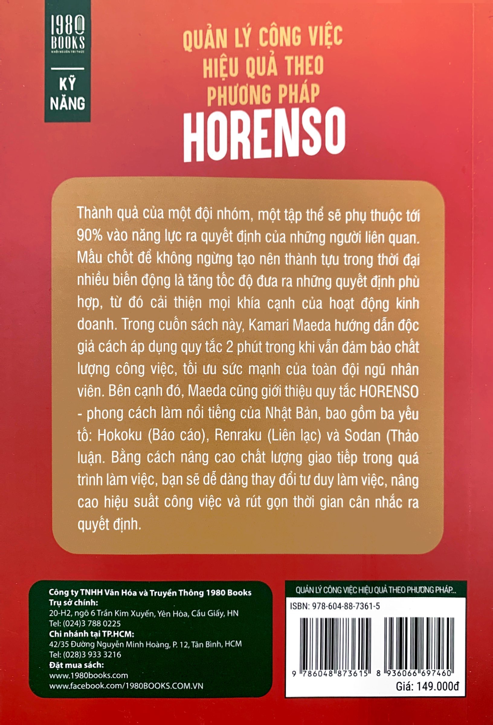 quản lý công việc hiệu quả theo phương pháp horenso