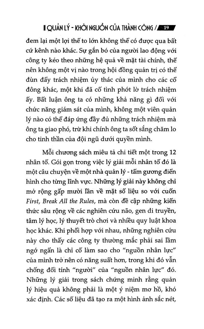 quản lý - khởi nguồn của thành công