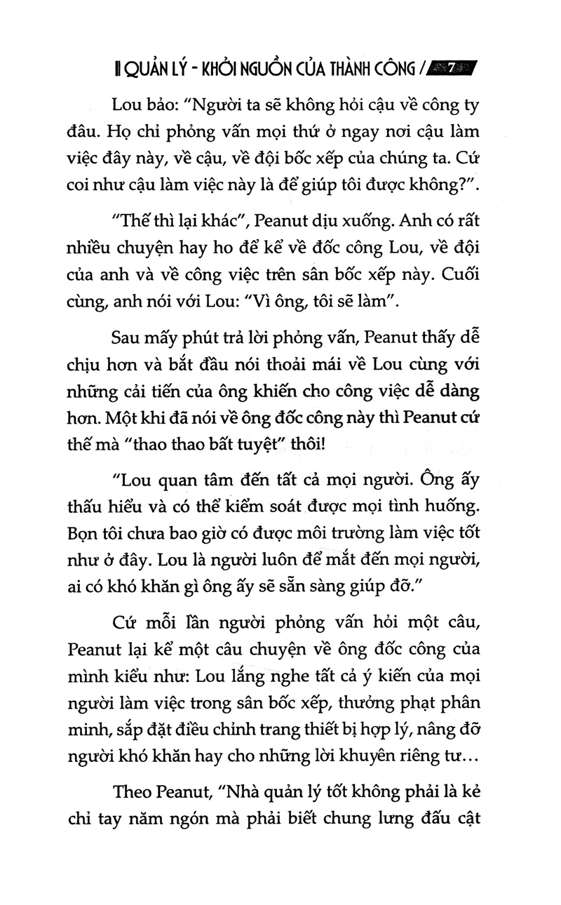quản lý - khởi nguồn của thành công