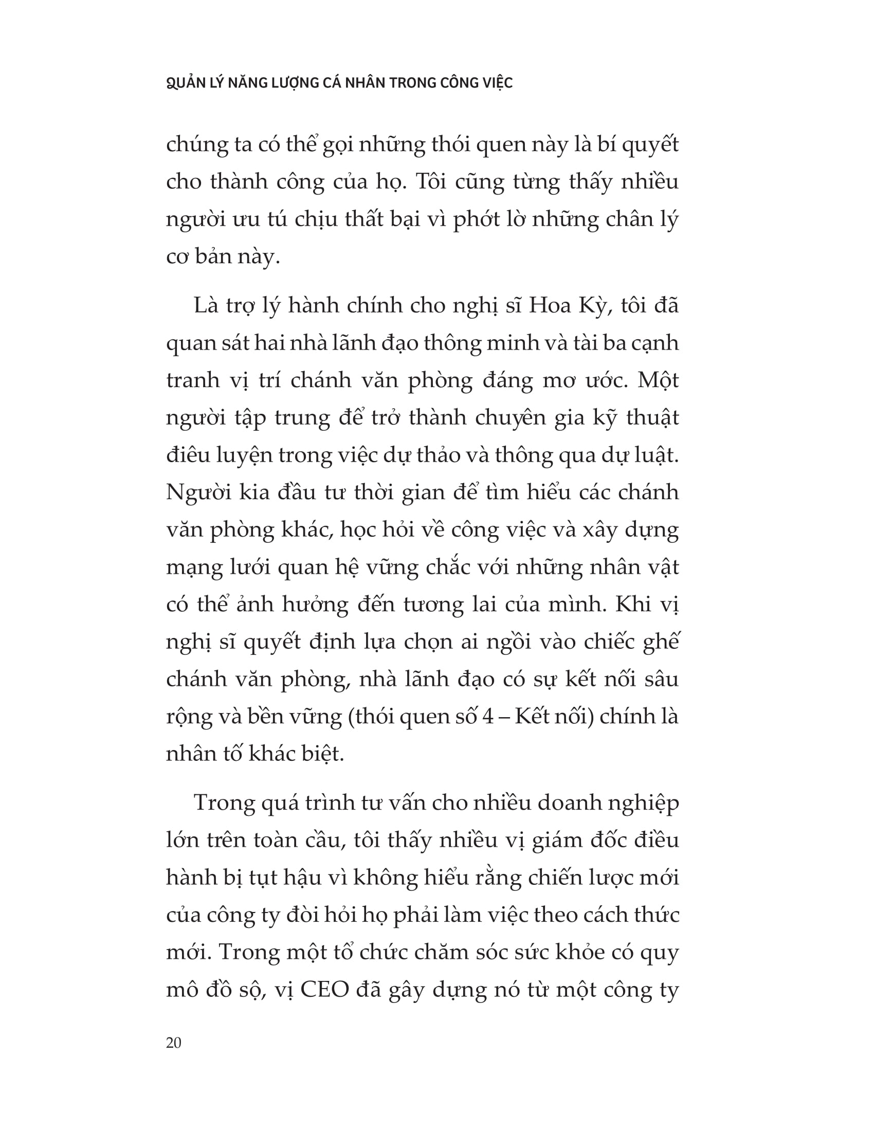 quản lý năng lượng cá nhân trong công việc