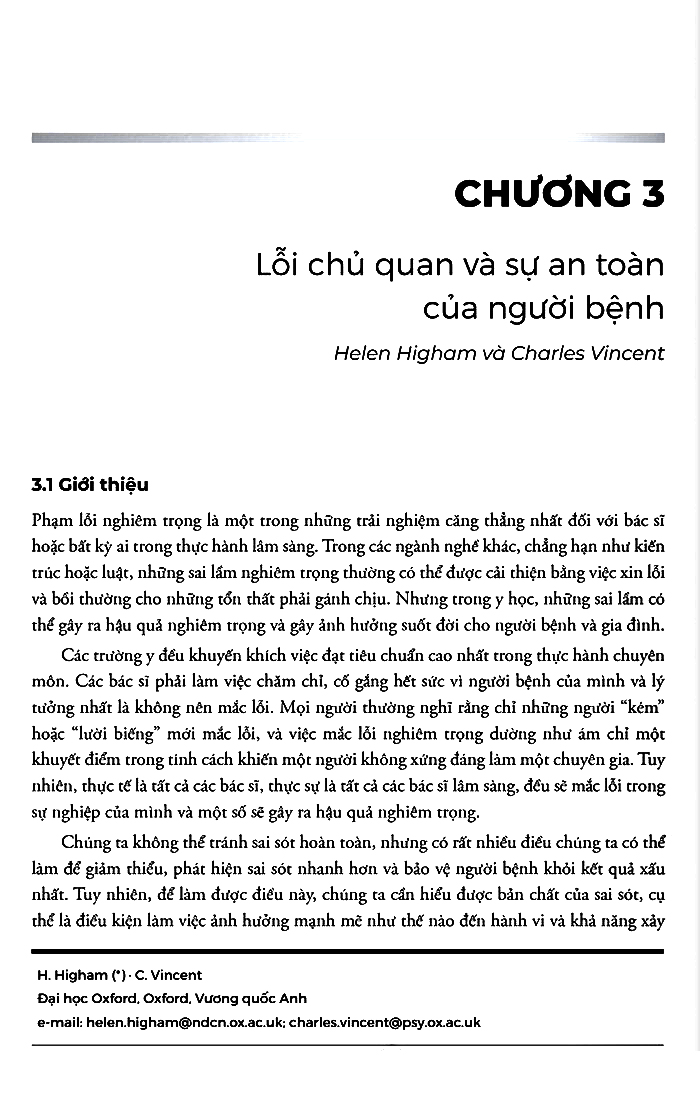 quản lý nguy cơ lâm sàng và an toàn người bệnh