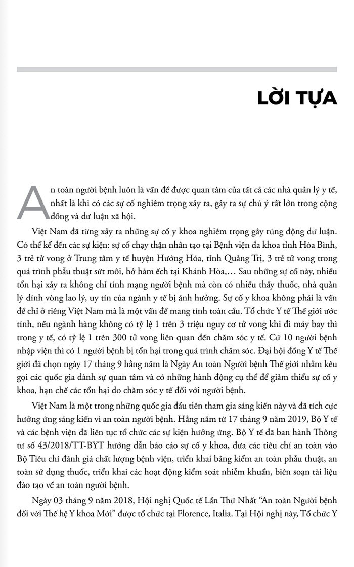 quản lý nguy cơ lâm sàng và an toàn người bệnh