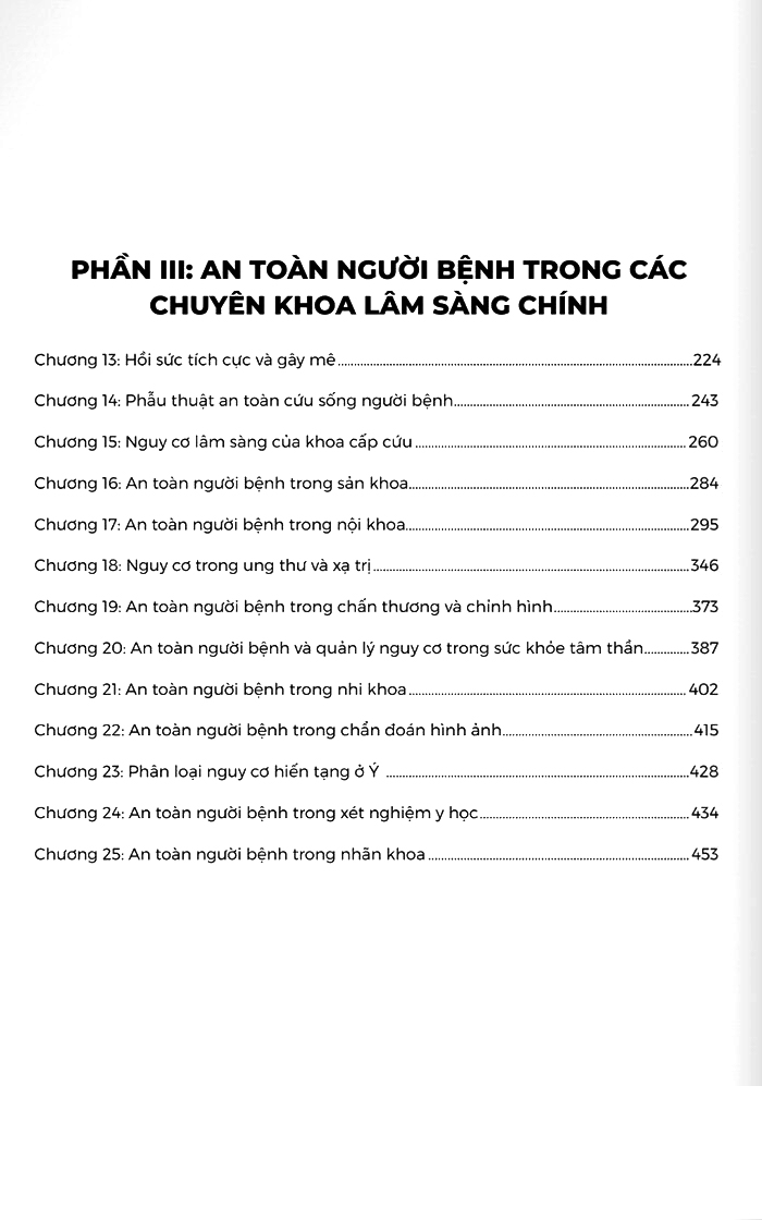 quản lý nguy cơ lâm sàng và an toàn người bệnh