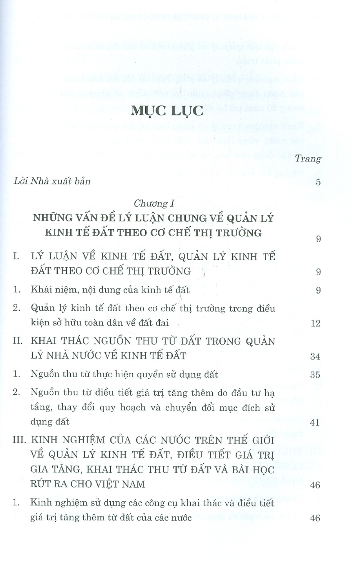 quản lý nhà nước về kinh tế đất theo cơ chế thị trường ở việt nam (sách chuyên khảo)