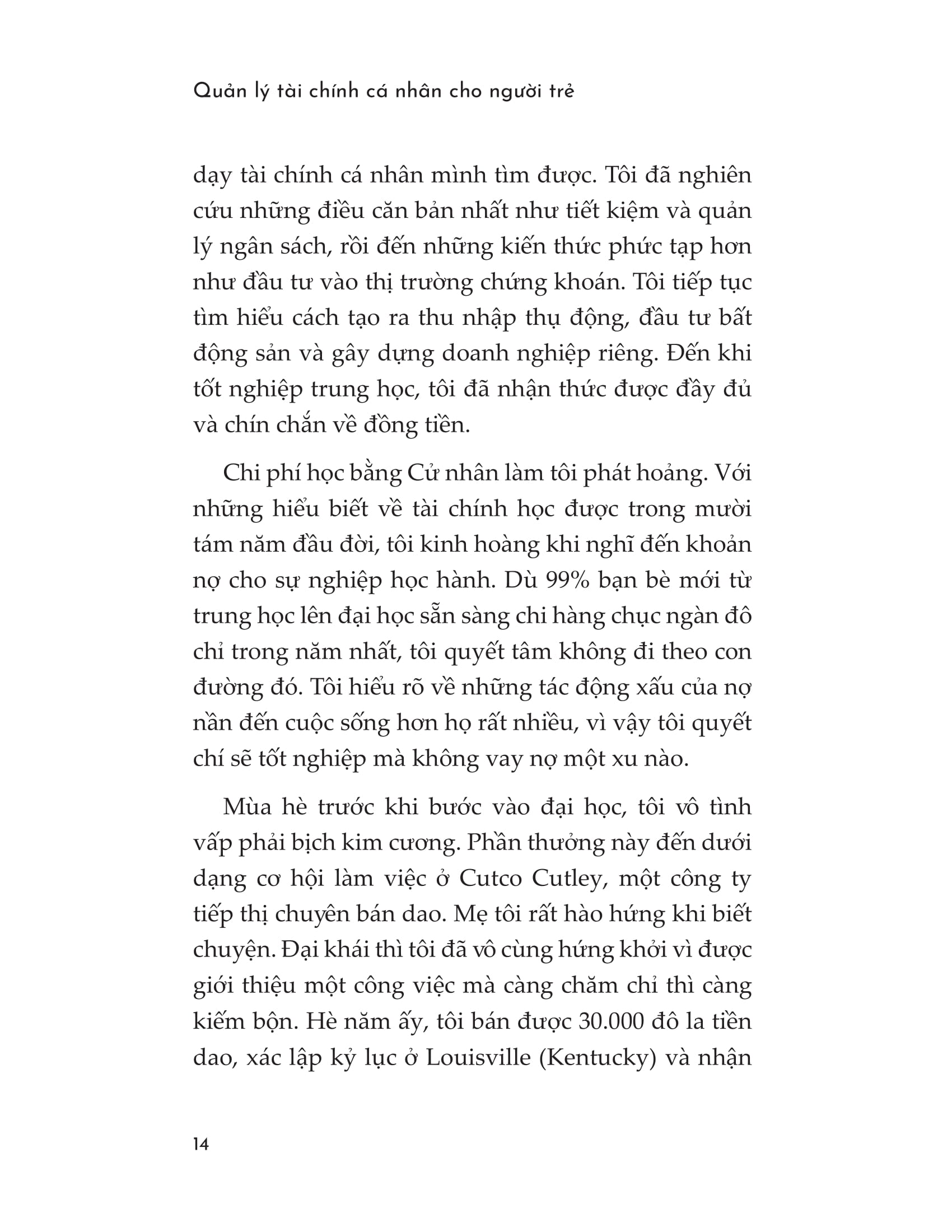 quản lý tài chính cá nhân cho người trẻ