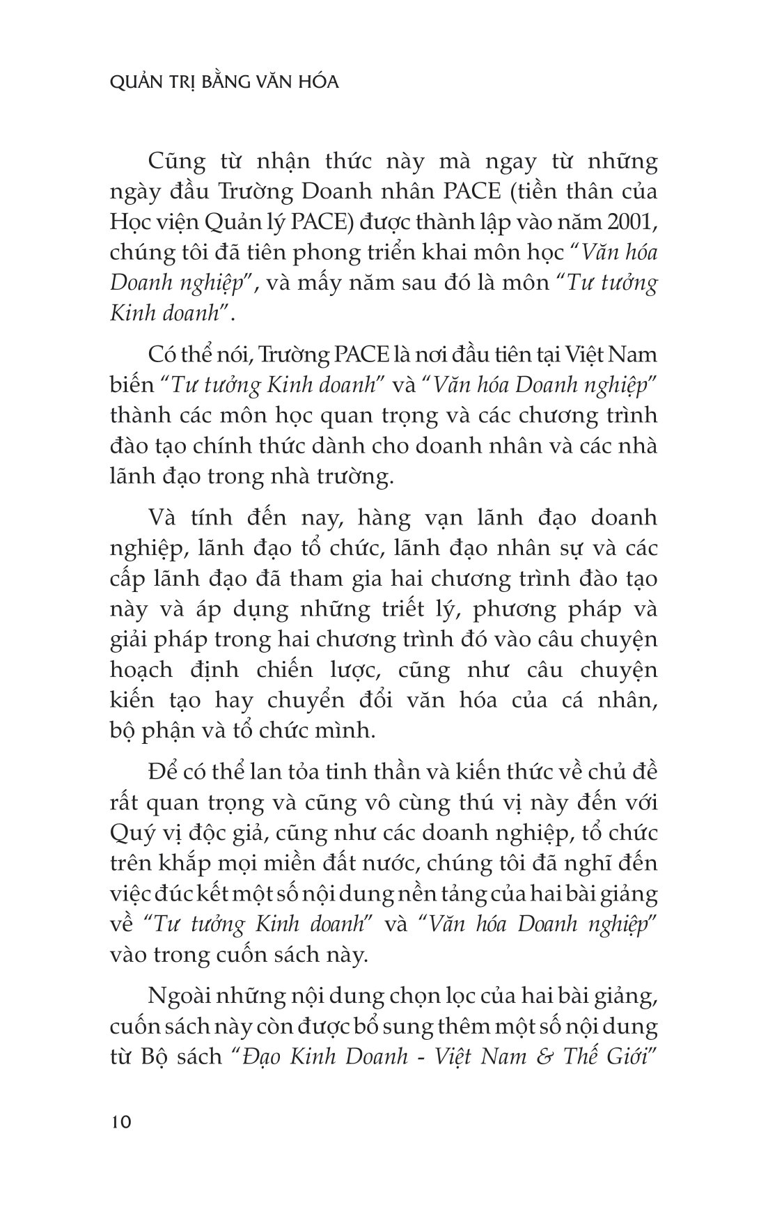quản trị bằng văn hóa - cách thức kiến tạo và tái tạo văn hóa tổ chức