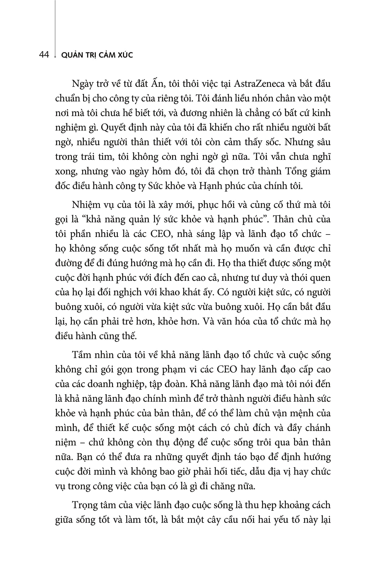 quản trị cảm xúc