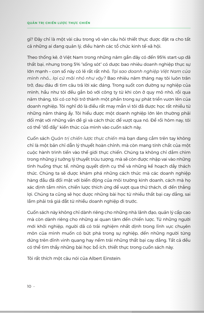 quản trị chiến lược thực chiến