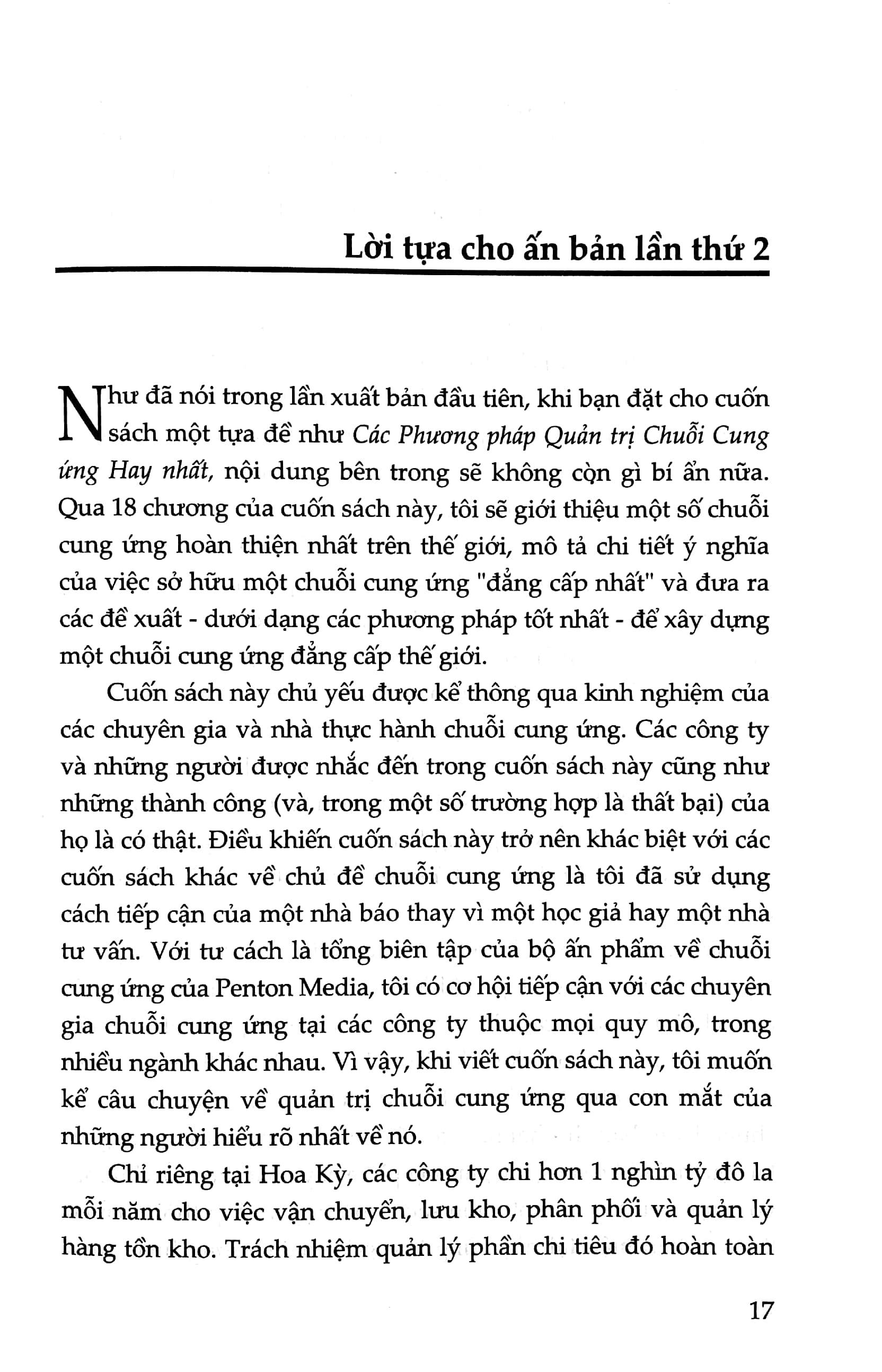 quản trị chuỗi cung ứng - những phương pháp hay nhất