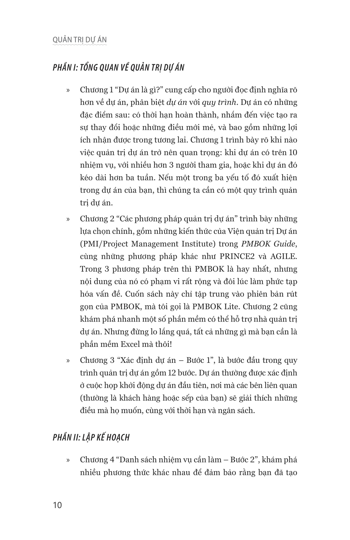 quản trị dự án - project management quickstart guide