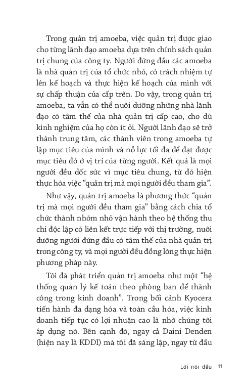 quản trị inamori: mỗi nhân viên đều đóng vai trò chính