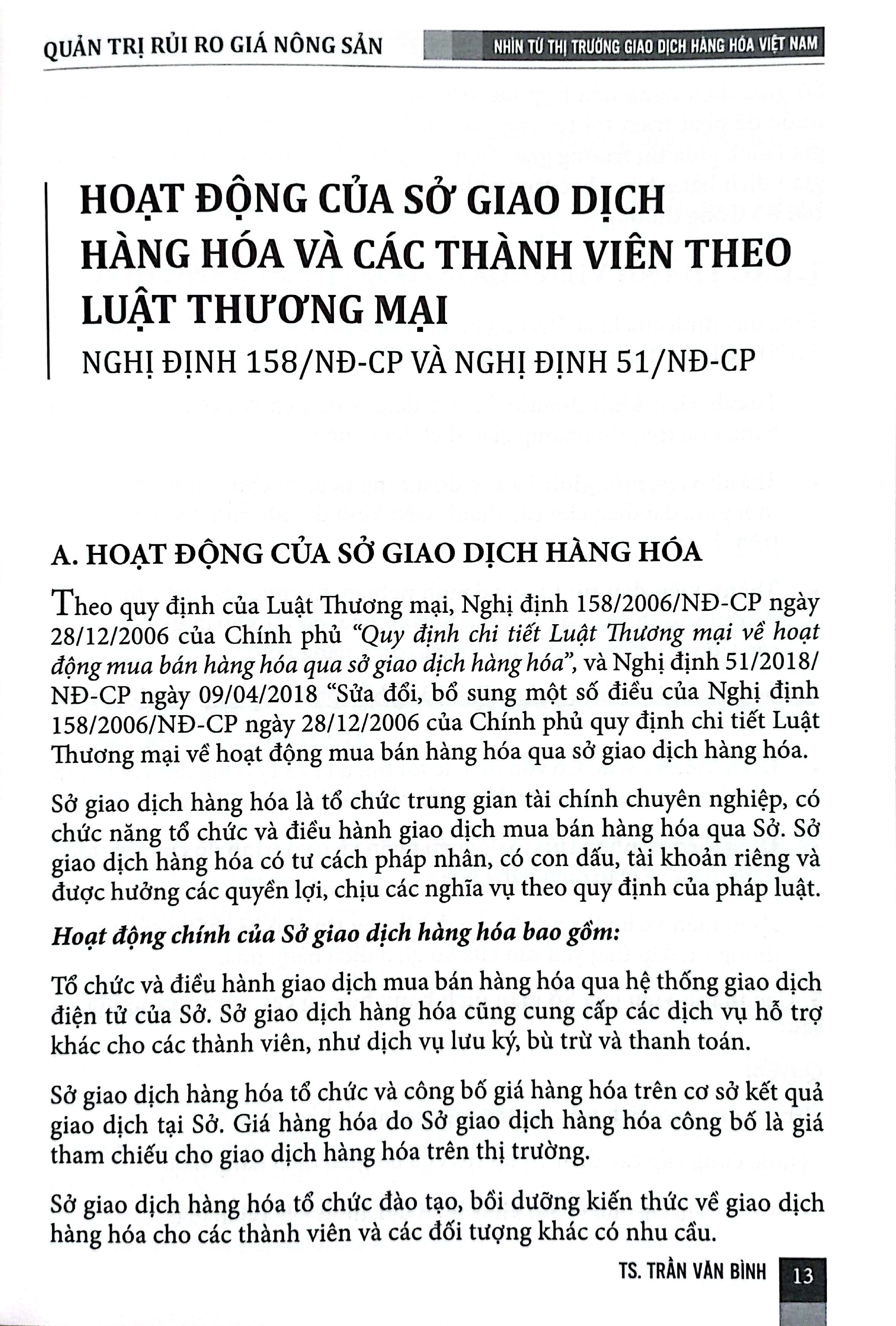 quản trị rủi ro giá nông sản - nhìn từ thị trường giao dịch hàng hóa việt nam - tập 1 - rủi ro về giá cà phê