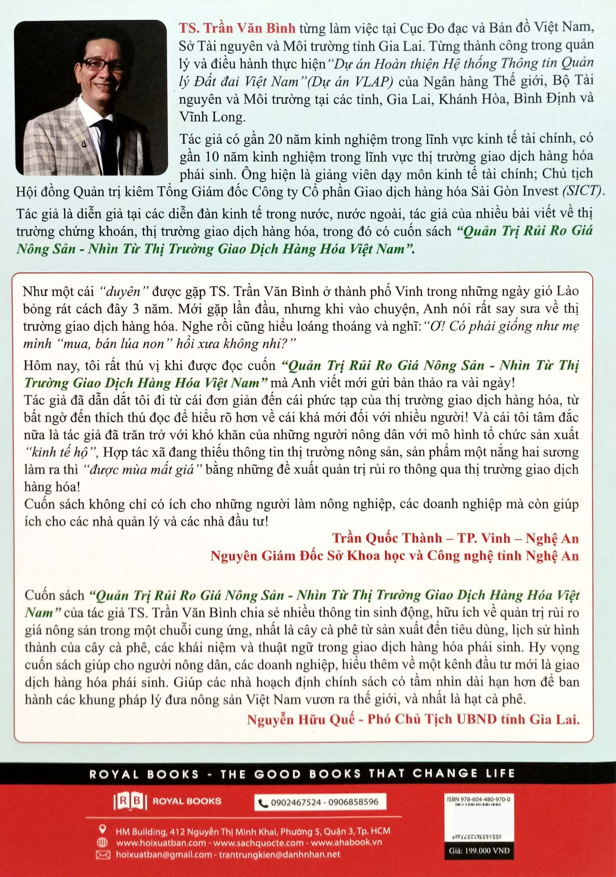 quản trị rủi ro giá nông sản - nhìn từ thị trường giao dịch hàng hóa việt nam - tập 1 - rủi ro về giá cà phê