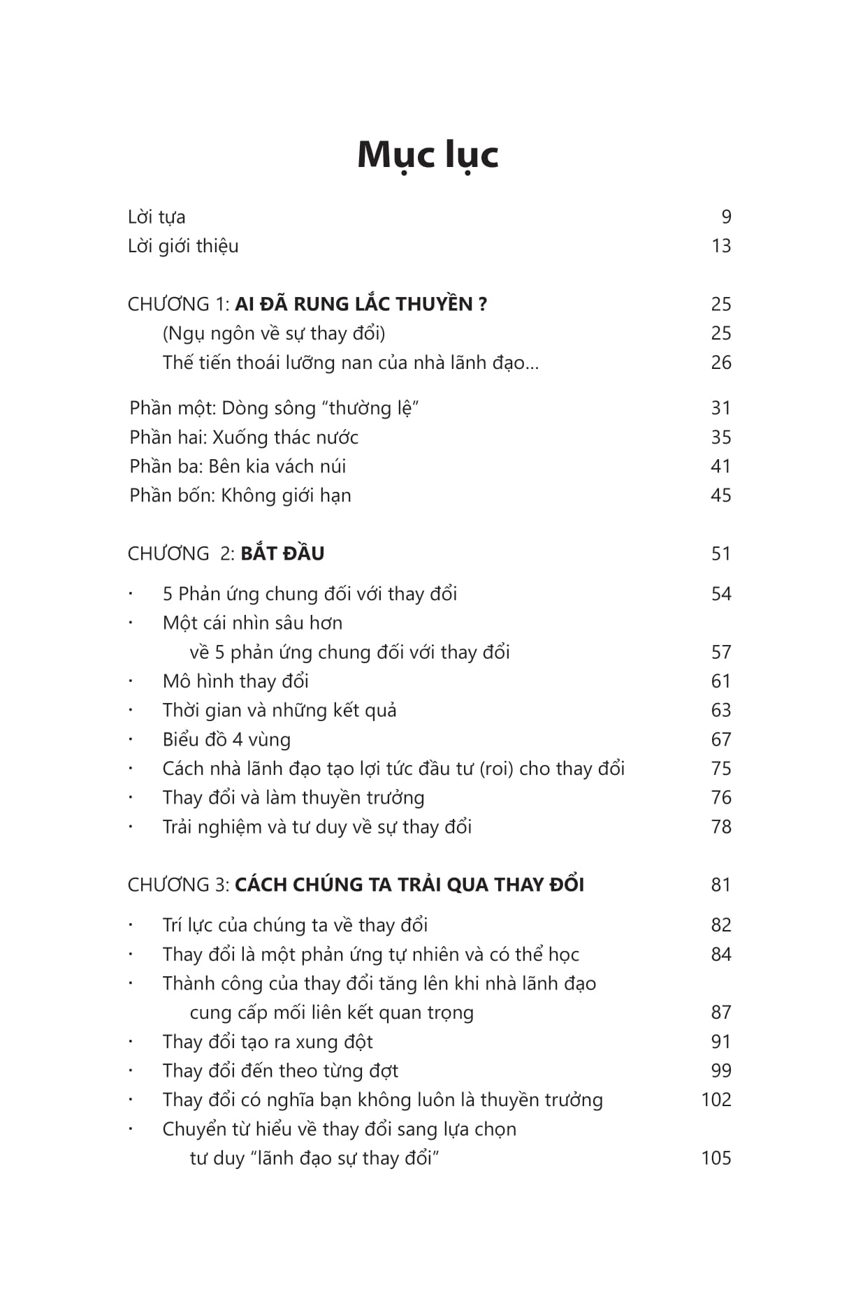 quản trị sự thay đổi - change - how to turn uncertainty into opportunity
