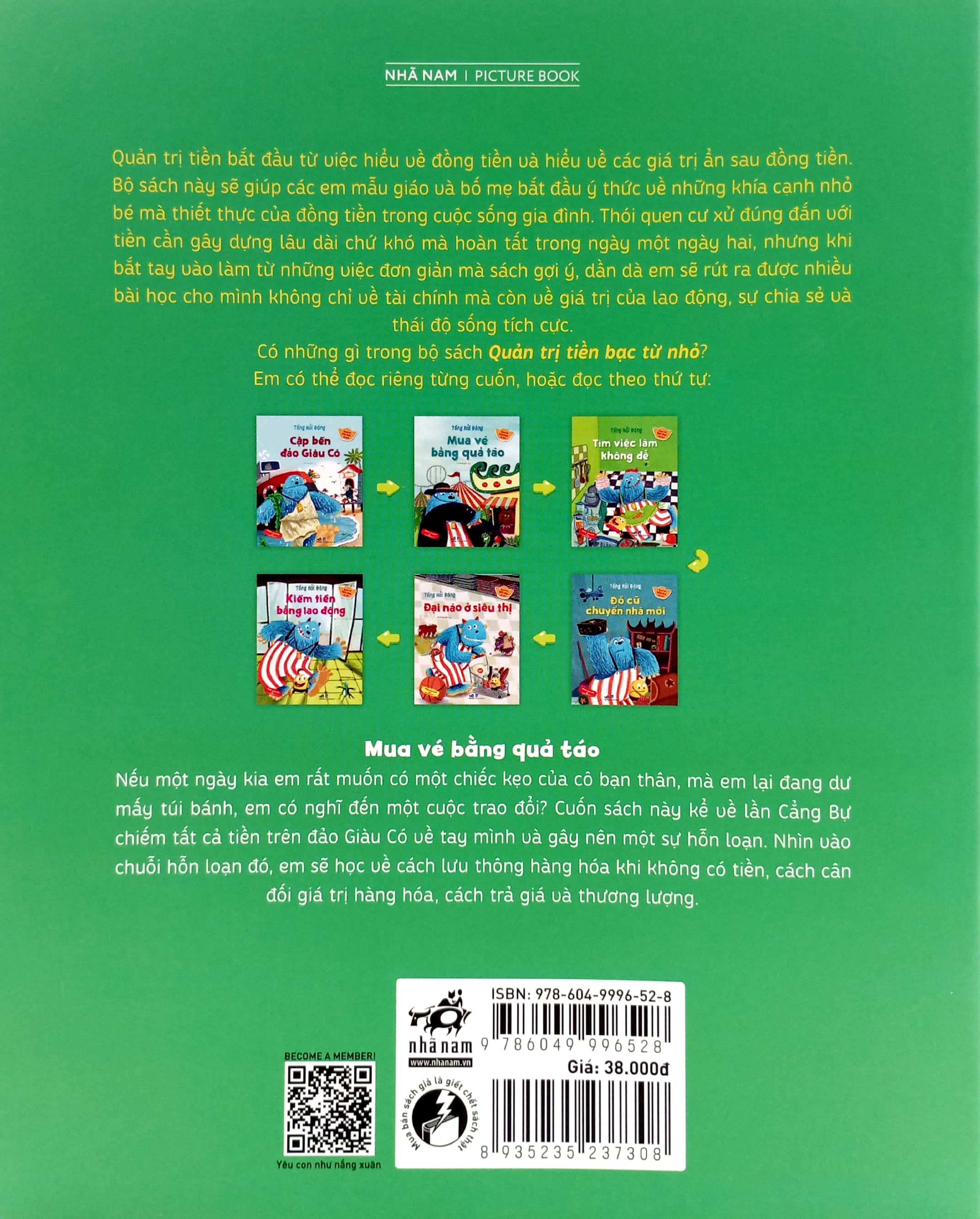 quản trị tiền bạc từ nhỏ - mua vé bằng quả táo