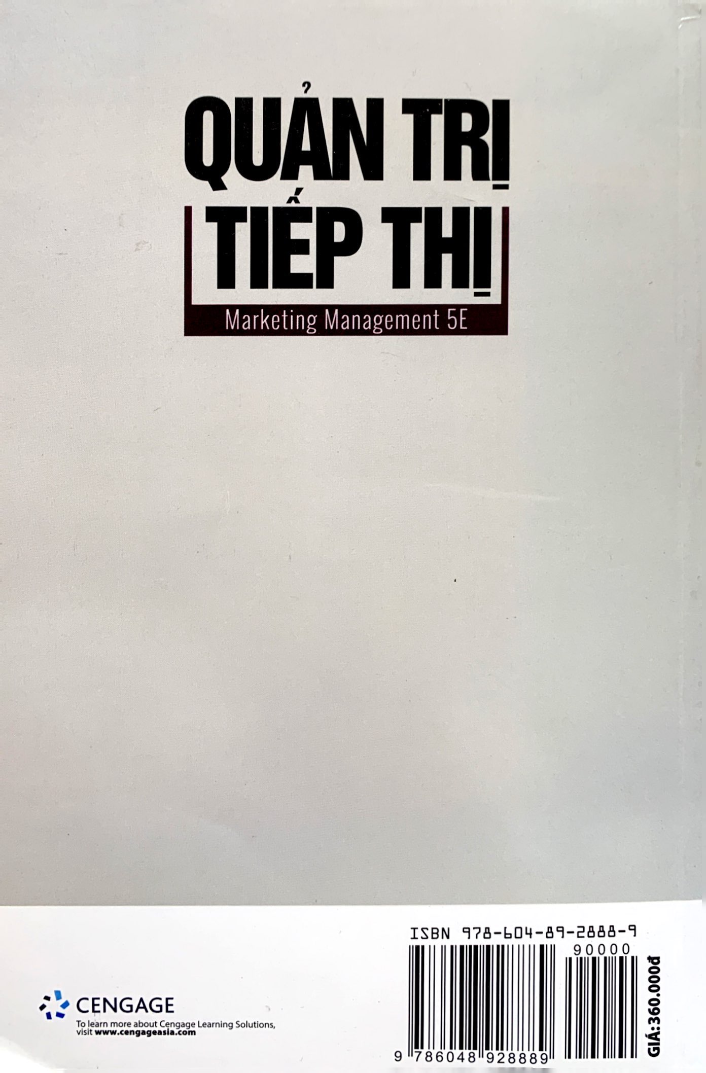 quản trị tiếp thị - marketing management 5e
