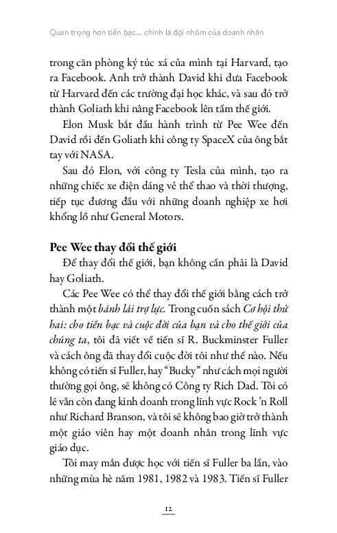 quan trọng hơn tiền bạc... chính là đội nhóm của doanh nhân