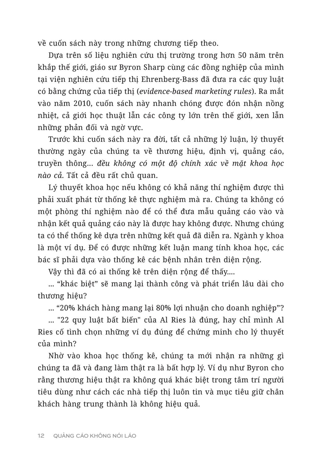 quảng cáo không nói láo - sự thật về quảng cáo dưới góc nhìn khoa học, toàn diện và thực tiễn
