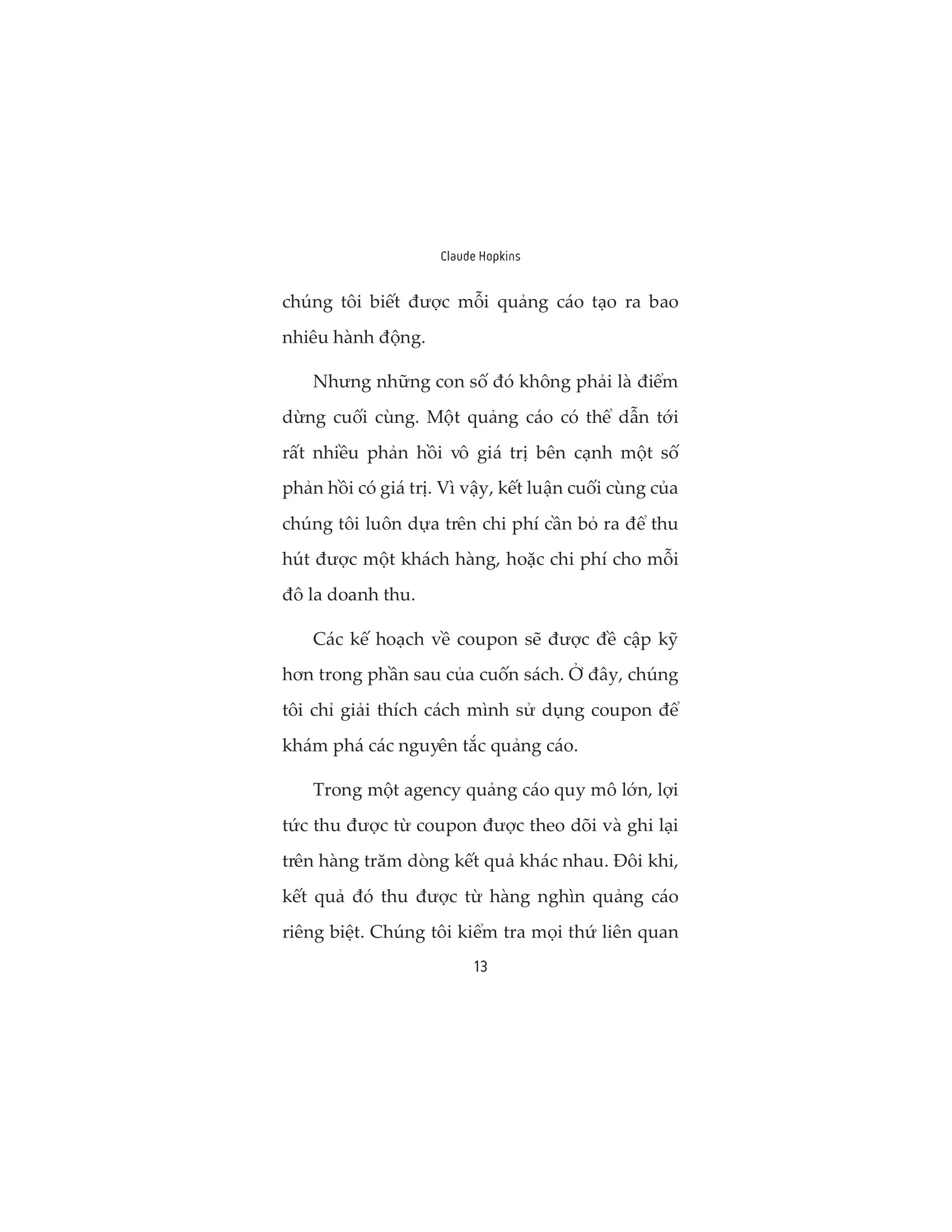 quảng cáo kiếm tiền chứ không đốt tiền