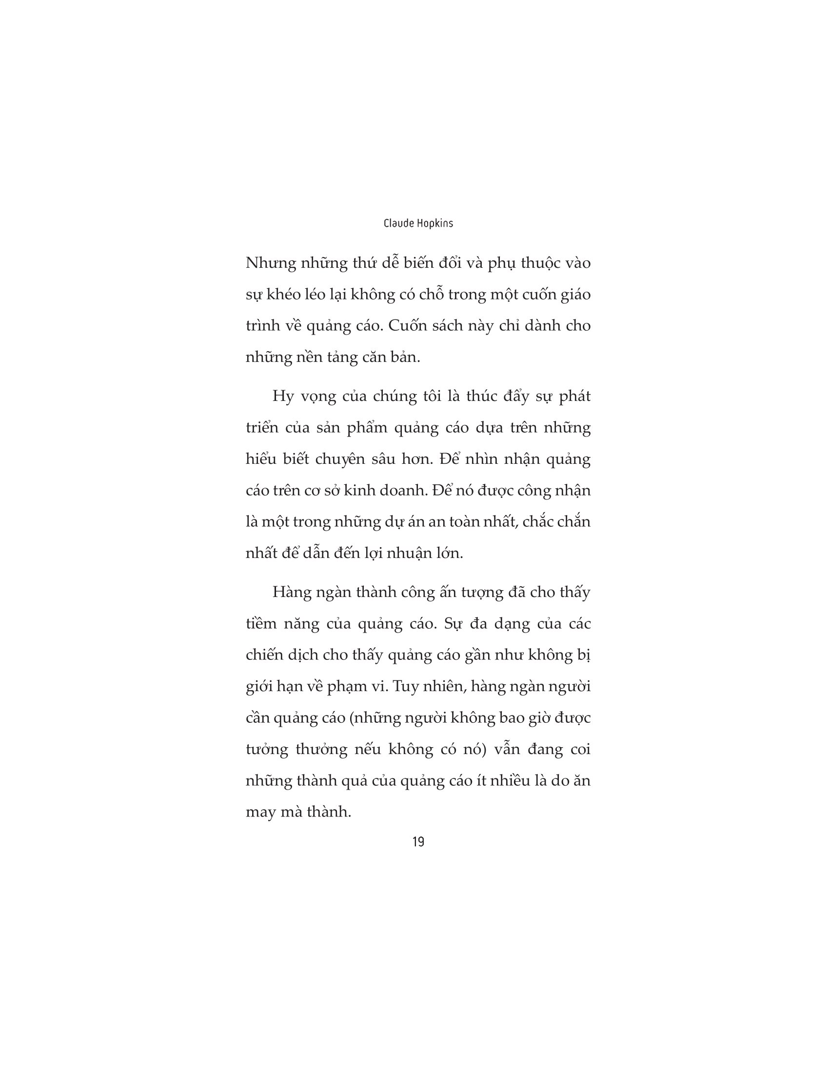 quảng cáo kiếm tiền chứ không đốt tiền