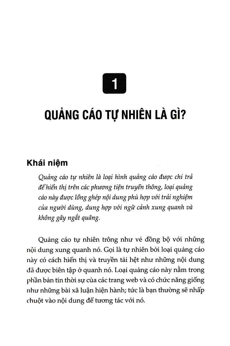quảng cáo tự nhiên