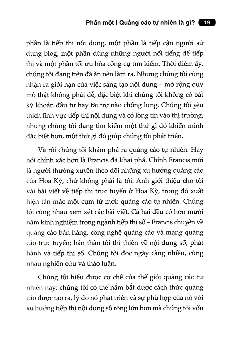 quảng cáo tự nhiên