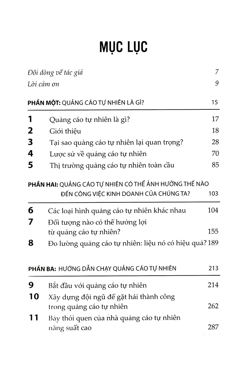 quảng cáo tự nhiên