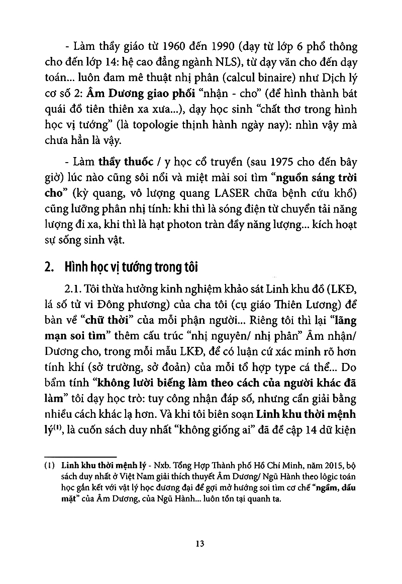 quang châm & nhu châm (nghiệm sinh lâm sàng)