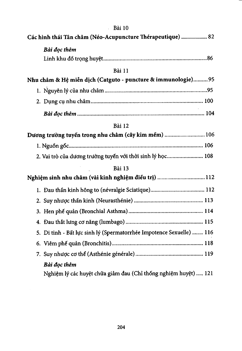 quang châm & nhu châm (nghiệm sinh lâm sàng)